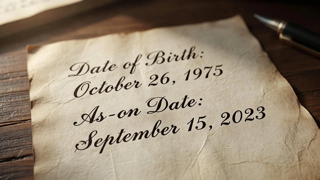 NID date of birth and a circular cutoff date written on two lines