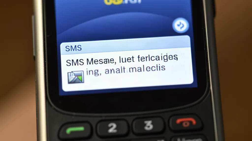 Application SMS on a phone