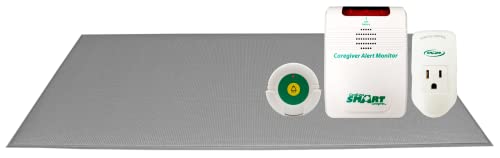 Smart Caregiver Light Outlet with Grey Floor Mat and Cordless Alarm - Stay Vigilant!