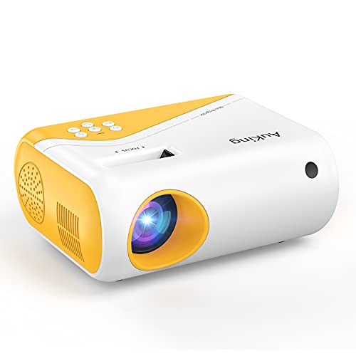 AuKing 2023 Upgraded 1080P Supported Outdoor Projector, Compatible with HDMI, USB