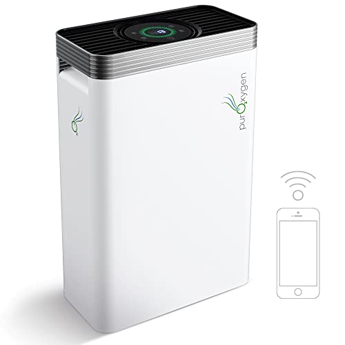 PURO²XYGEN P500i - Large Room Air Purifier with H13 HEPA Filter - WiFi Control