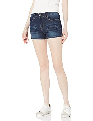  COVER GIRL Juniors Denim Booty Bermuda Capri, Dark Acid (Size 15-16 Short)