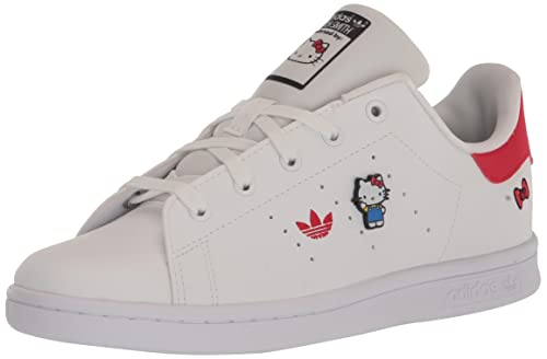 adidas Originals Baby Girl's Stan Smith Hello Kitty (Toddler) White/Black/Vivid Red 7.5 Toddler M