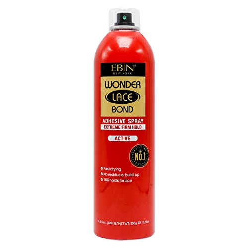 EBIN NEW YORK Wonder Lace Bond Adhesive Spray - Extreme Firm Hold - 14.2fl oz