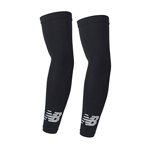 New Balance Unisex Outdoor Sports Compression Arm Sleeves - Black S/M (1 Pair)