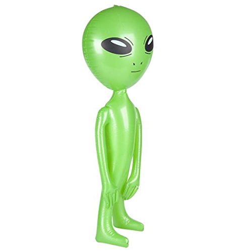 36 Inch Green Alien Inflate One Piece