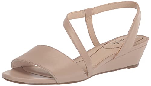 LifeStride Women's Yasmine Wedge Sandal, Tender Taupe, 7 Wide