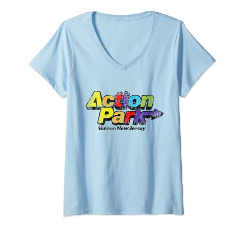 Action Park NJ Vintage V-Neck T-Shirt