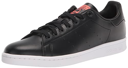 adidas Originals Men's Stan Smith Sneaker - Size 9.5, Black/White/Turbo