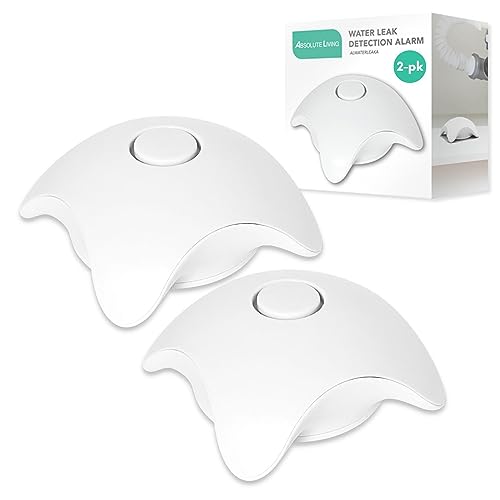 Absolute Living Water Leak Detector Alarm - White - 2 Pack