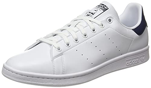 adidas Originals Men's Stan Smith, White White Collegiate Navy, 10.5
