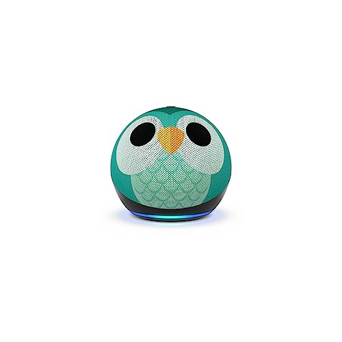 Echo Dot (5th Gen, 2022 release) Kids | Designed for kids, with parental controls | Owl