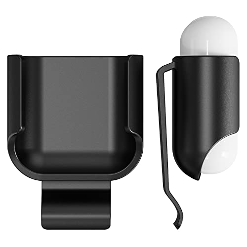Geekria 2 Pack Earbuds Case Ultra Light Belt Clip Pocket Holder, Compatible with APPL AirPod, AirPod 2 True Wireless Earbuds, Charging Port Accessible