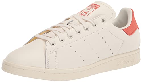 adidas Originals Men's Stan Smith Sneaker, White/Off White/Preloved Red, 11.5