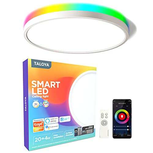 TALOYA Smart WiFi Ceiling Light(12 Inch-24W)