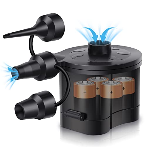 SUPFEEL Electric Air Pump for Inflatables, Battery Powered