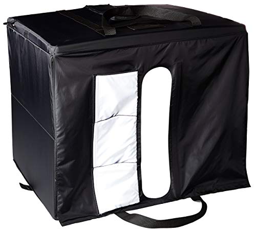 Amazon Basics Portable Foldable Photo Studio Box with LED Light - Black, 25 x 30 x 25 Inches