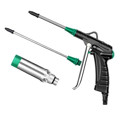 J&T Technology Air Blow Gun with Extended Nozzle and Large Flow Vacuum Nozzle - Industrial Air Compressor Accessories