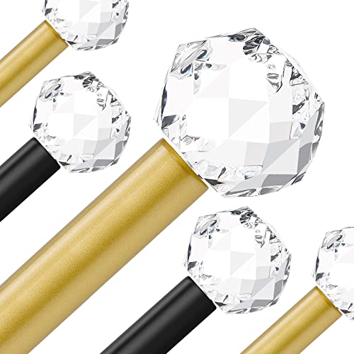 Lepushom Gold Curtain Rods 2 Pack - Adjustable Rod For Windows 30 to 54 Inches