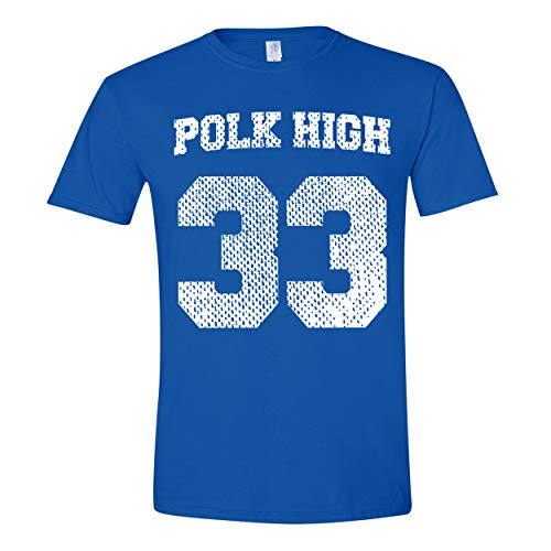 Polk High Funny Football Jersey Men's Shirt Small Royal