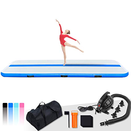 Tuxedo Sailor Inflatable Gymnastics Tumbling Mat - Sailor Blue Air Floor Mat for Gymnastics/Training/Home/Cheerleading/Water/Gym/Yoga