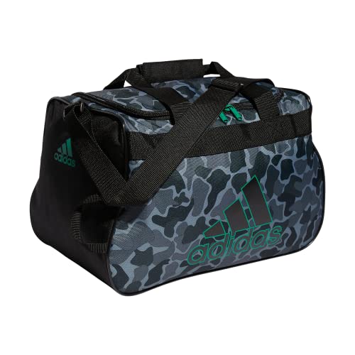 adidas Diablo Small Duffel Bag, Nomad Camo Grey/Black/Court Green, One Size