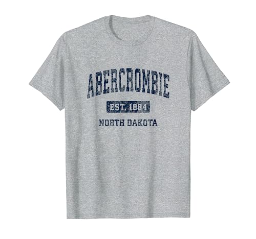 Abercrombie ND Vintage Athletic Sports T-Shirt - Grey - Small