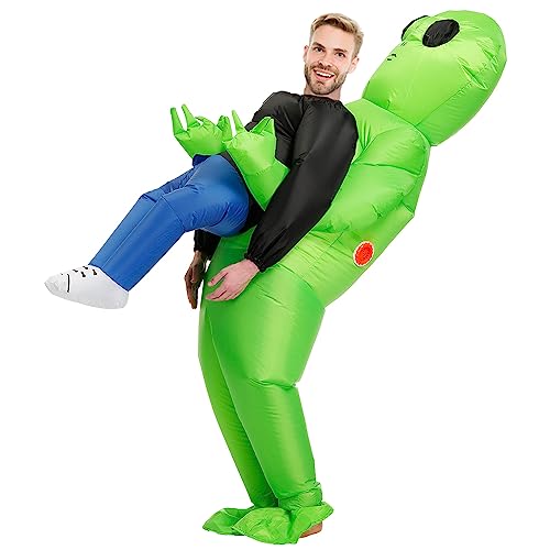 Stegosaurus Inflatable Alien Costume Inflatable Halloween Costumes Blow Up Alien Costume for Halloween, Easter,Christmas