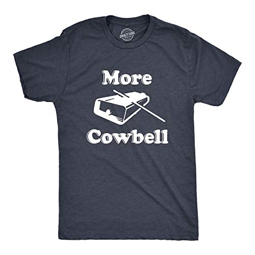 Crazy Dog Men's Novelty T-Shirt, Heather Navy