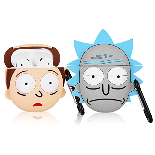 Fun and Cute Cartoon Silicone AirPods Case with Keychain - Perfect for Kids and Girls!