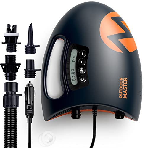 OutdoorMaster Shark High Pressure SUP Pump - Electric Air Pump with Active Cooling System