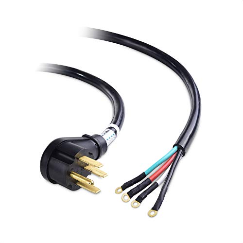 Cable Matters 4 Prong to 4 Wire Range Cord, 10 ft, Heavy Duty 50 Amp Cord