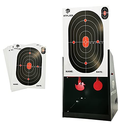 Atflbox 7x9 Inch BB Gun Target Trap - Spinning Shooting Targets