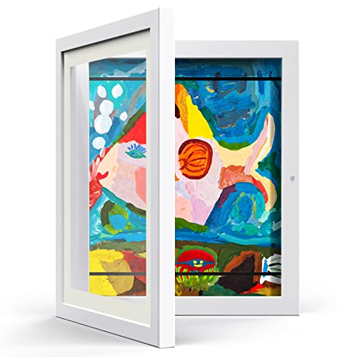 AFEION Kids Art Frame - Changeable Display Frames - White