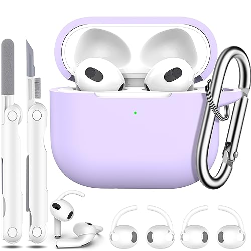 R-fun AirPods 3rd Gen Case Cover with Cleaner Kit-Banana Violet