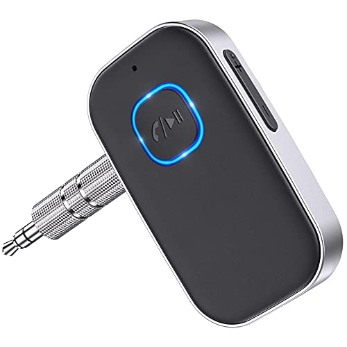 COMSOON Bluetooth 5.0 Receiver for Car - Black+Silver