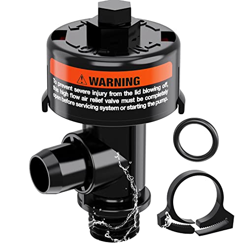 HOZOL High Flow Manual Air Relief Valve Replacement for Pool and Spa Filters