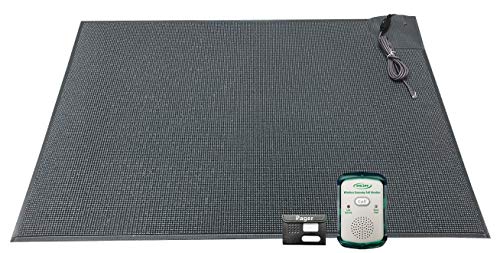 Wireless Economy Quiet Fall Alert System with Floor Mat and Pager - Stay Informed!