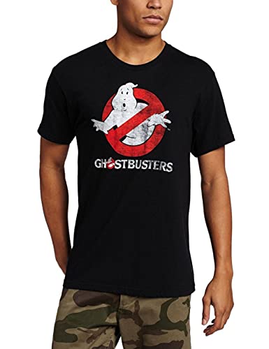 Ghostbusters Faded Logo to Go Black T-Shirt TeeIt's Weird Being The Same Age As Old People Retro Sarcastic T-Shirt