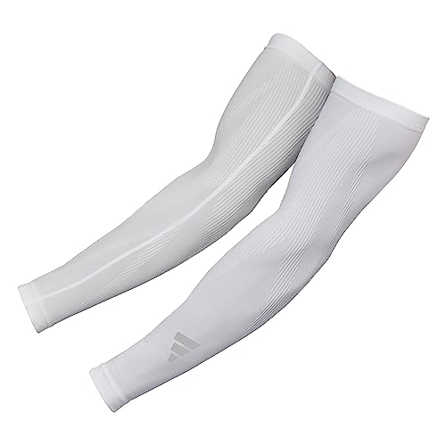 adidas Unisex Arm Sleeves - White S/M US