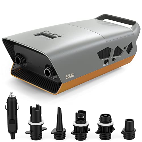 OutdoorMaster 20PSI High Pressure SUP Air Pump The Cachalot - Intelligent Dual Stage Inflation