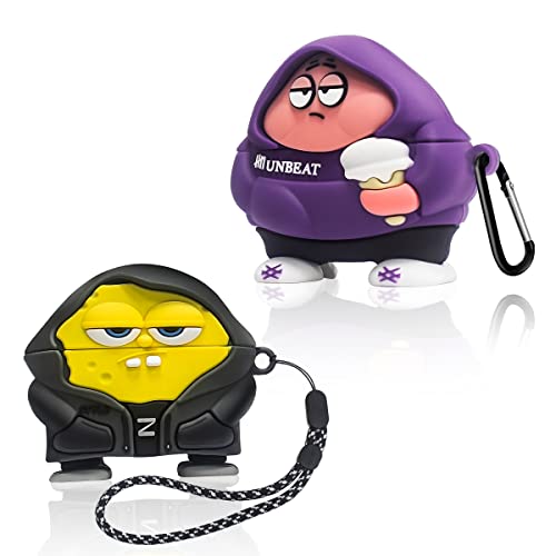 AIBEAMER Cartoon Characters AirPods Pro 2 Case - Cute and Funny Silicone Cover