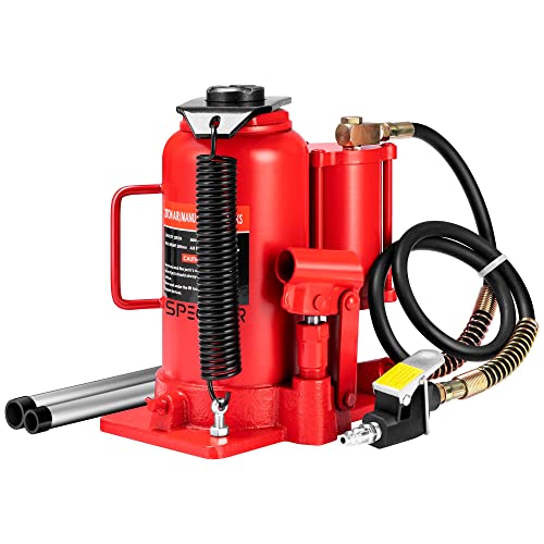 SPECSTAR Pneumatic Air Hydraulic Bottle Jack - Heavy Duty Auto Truck Lift