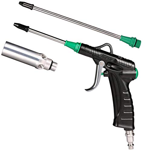 Valianto Air Blow Gun with 4.8”,8.5” Extended Nozzle and Large Flow Vacuum Nozzle - High Flow Industrial Air Nozzle Blower Gun Kit