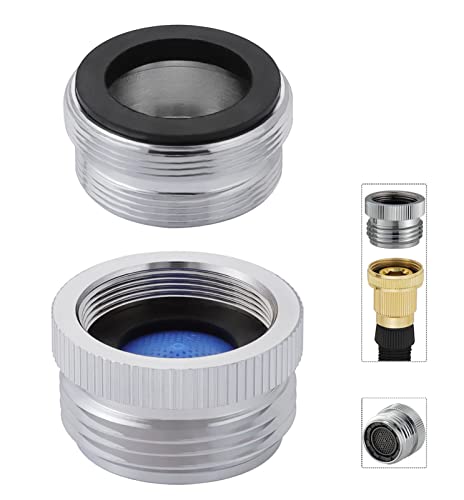 Happyreise Brass Faucet to Garden Hose Adapter with Aerator