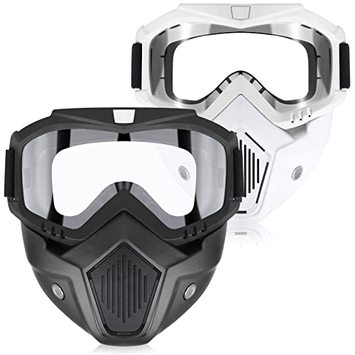 YScare 2 Pack Tactical Mask Compatible with Nerf Rival, Apollo, Zeus, Khaos, Atlas, & Artemis Blasters Rival Airsoft Mask, Detachable Masks for Kids Shooting Game Cycling Cosplay Party