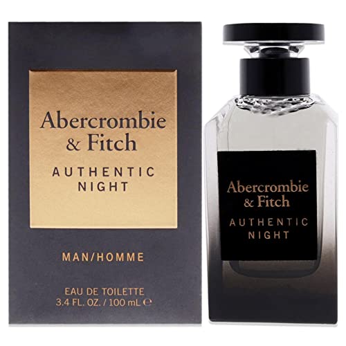 Abercrombie & Fitch Authentic Night Men EDT Spray 3.4 oz[PCK1]