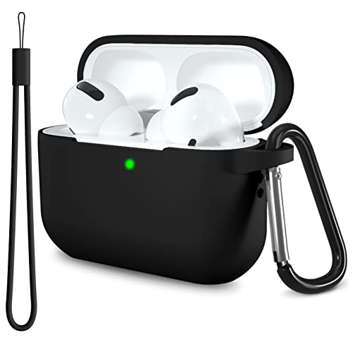 Lerobo Silicone Skin Full Protective AirPod Pro Case for Apple Airpod Pro 2, Black