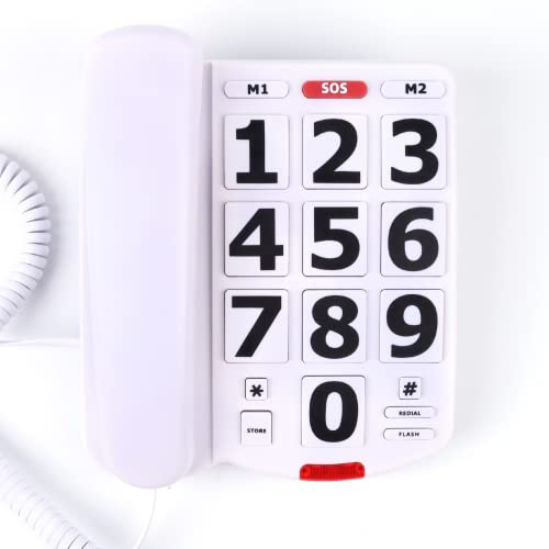 Dododuck Corded Big Button Phone for Seniors