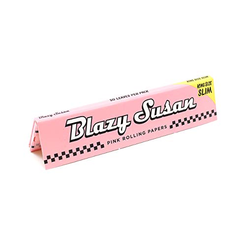 Blazy Susan Kingsize Slim Pink Rolling Papers - 50 Leaves